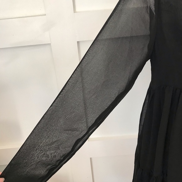 One teaspoon long sleeve  top/dress. Sheer black - Picture 4 of 6